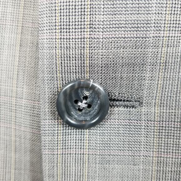 Burberry London Men's Kensington Wool Plaid Blazer Gray Size 42L - Picture 8 of 10